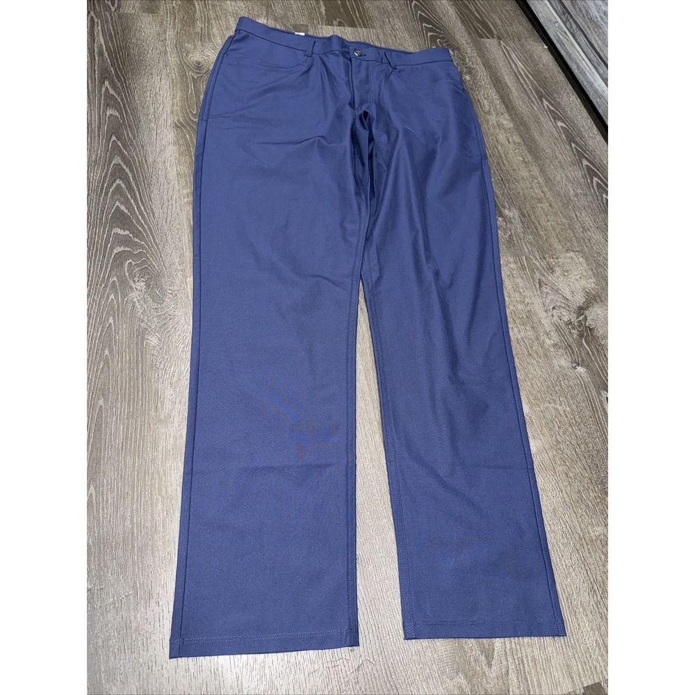Rhoback Pants Mens 36x31 BLue Performance Golf Stretch 5 Pocket Looper Delta